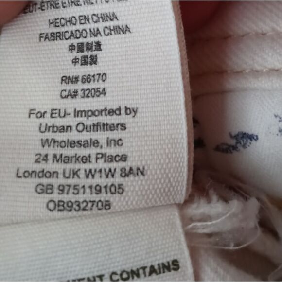 Free People ivory jean skirt size 27 - Picture 6 of 6